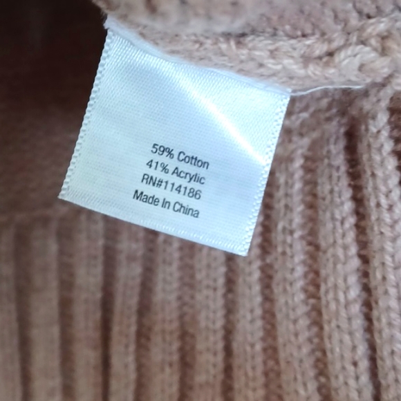 a.n.a. Brand Lt. Brown WM Sweater With Front Gold Print - Picture 3 of 8